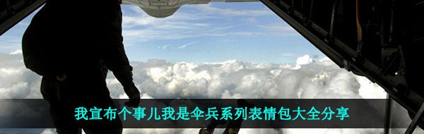 我宣布个事儿我是伞兵系列表情包大全分享