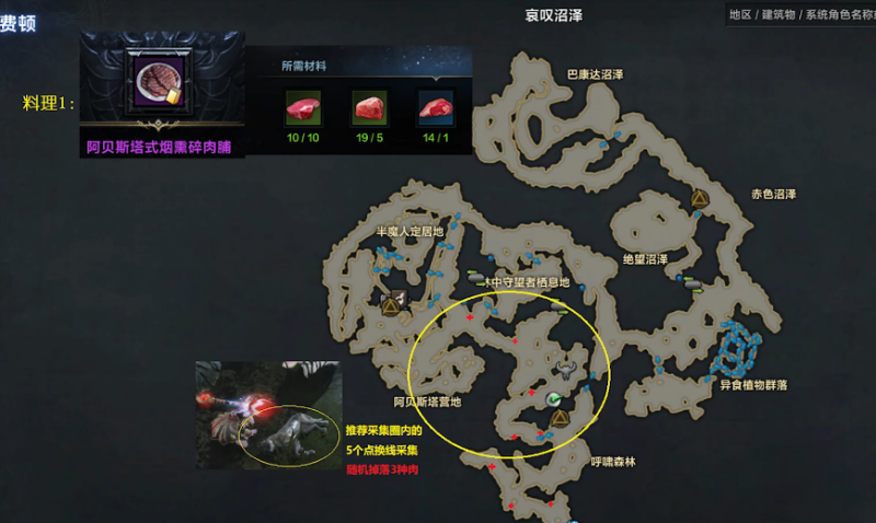 命运方舟阿贝斯塔式烟熏碎肉脯获得教程